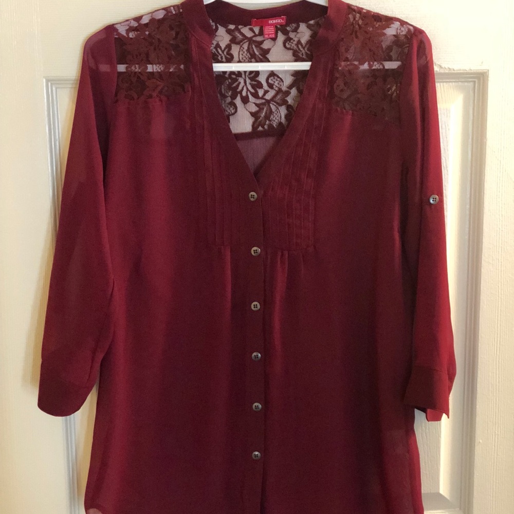 BONGO size XL, Maroon Blouse
